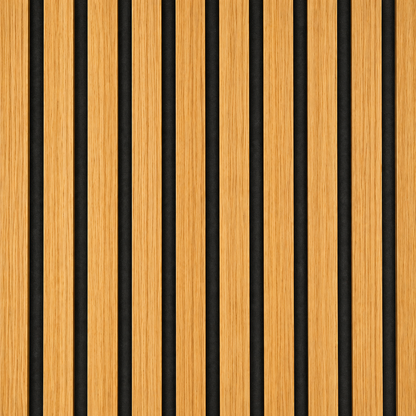 لوح خشبي صوتي شرائحي خشبي - 270 × 110 سم